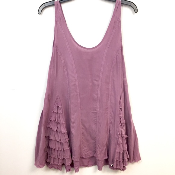 Free People Tops - Free People Intimately ruffle swing boho tank top